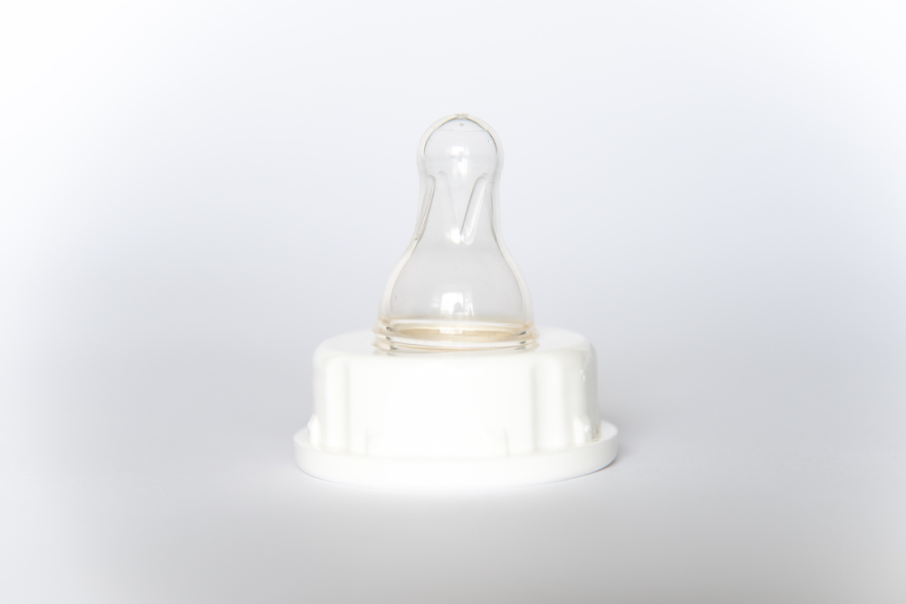 White Baby Bottle Top image